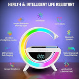 Digital Led  Wireless Charger Speaker